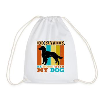 Britanny Dog Lover Silhouette Vintage Sunset - Sac de sport léger - blanc - Devant