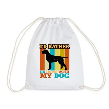 Cesky Fousek Dog Lover Silhouette Vintage Sunset - Sac de sport léger - blanc - Devant