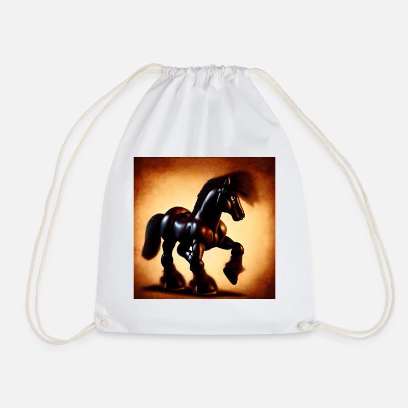 Heavy Metal - Drawstring Bag - white