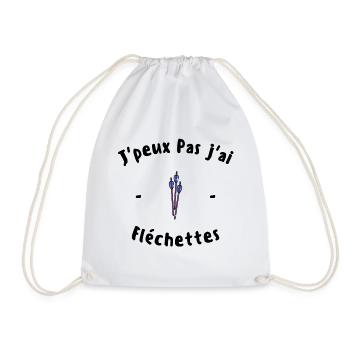 J peux pas j ai Fléchettes - Sac de sport léger - blanc - Devant