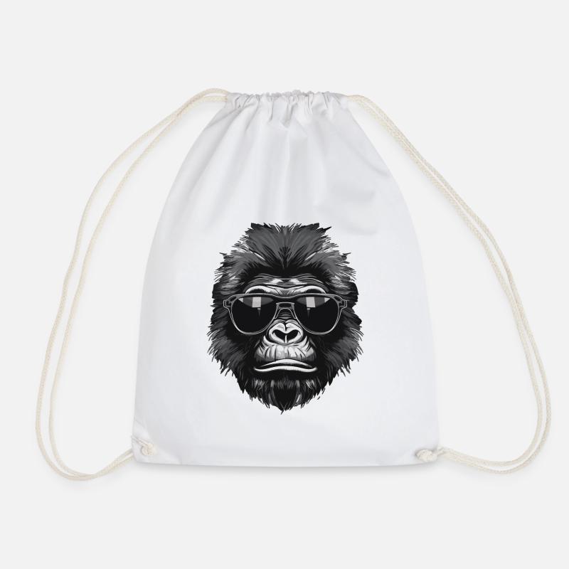 Gorilla - Turnbeutel - Weiß