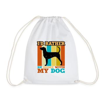 Dunker Dog Lover Silhouette Vintage Sunset - Sac de sport léger - blanc - Devant