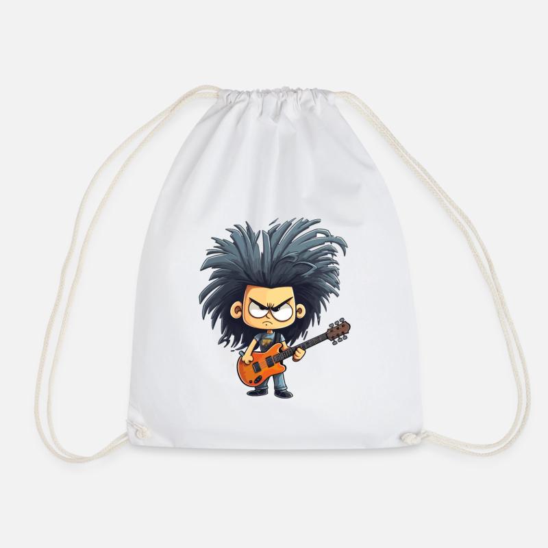 Crazy Guitar - Turnbeutel - Weiß