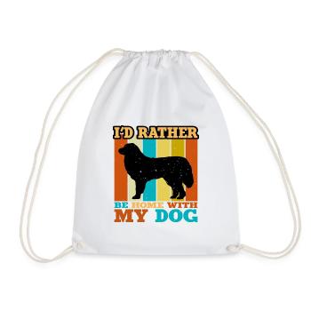 Great Pyrénées Dog Lover Silhouette Vintage Sunset - Sac de sport léger - blanc - Devant