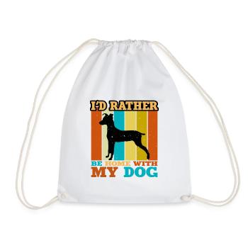 Japanese Terrier Dog Lover Silhouette Retro Sunset - Sac de sport léger - blanc - Devant