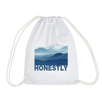 Mountain Honestly - Turnbeutel - Weiß - Vorne