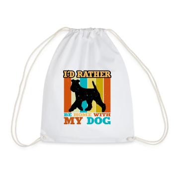 Welsh Terrier Dog Lover Silhouette Vintage Sunset - Sac de sport léger - blanc - Devant
