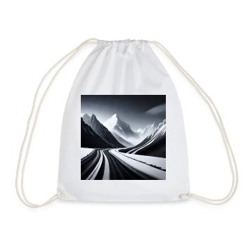 Winter - Drawstring Bag - white - Front