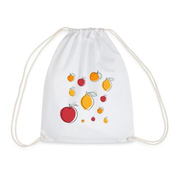 Fruit party! - Drawstring Bag - white - Front