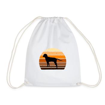 Anglo Français de Petite Venerie Dog Silhouette - Turnbeutel - Weiß - Vorne