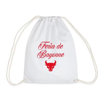 Feria de Bayonne idée cadeau - Sac de sport léger - blanc - Devant