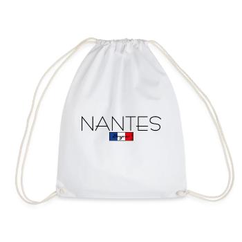 NANTES FRANCE HOLIDAY SUMMER PARTY (b) - Drawstring Bag - white - Front