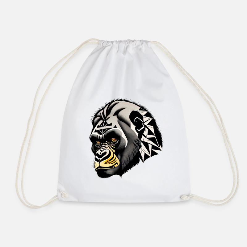 Singe, Gorille - Sac de sport léger - blanc