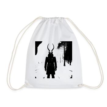Praesentia Daemonica - Drawstring Bag - white - Front