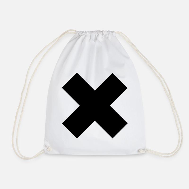 Toxic X - Drawstring Bag - white