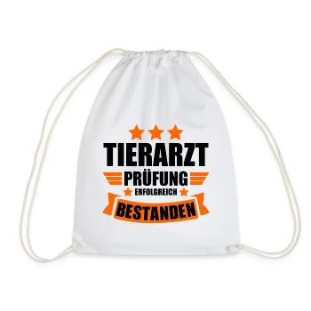 Tierarzt Abschluss Abschlussprüfung bestanden - Turnbeutel - Weiß - Vorne