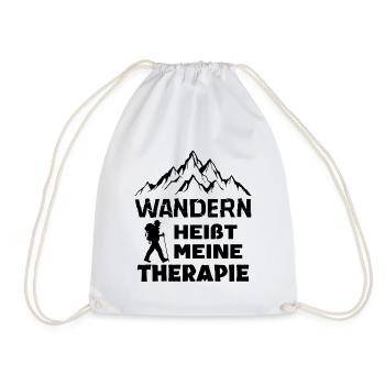 Bergwanderung Wanderung Wanderer Wandern Statement - Turnbeutel - Weiß - Vorne