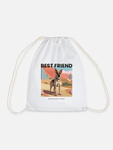 Bester Freund Schäferhund - Turnbeutel - Weiß