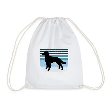 Britanny Dog Lover Silhouette Vintage Sunset - Sac de sport léger - blanc - Devant