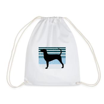 Dunker Dog Lover Silhouette Vintage Sunset - Sac de sport léger - blanc - Devant
