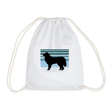 Great Pyrénées Dog Lover Silhouette Vintage Sunset - Sac de sport léger - blanc - Devant