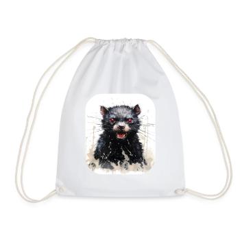 Tasmanian devil - Drawstring Bag - white - Front