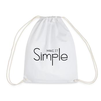 Simplifiez-vous la vie - Sac de sport léger - blanc - Devant
