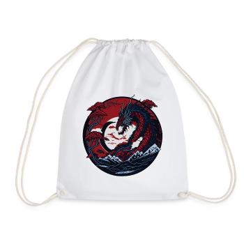 Eternal dragon - Drawstring Bag - white - Front