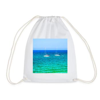 Summer Sailing - Drawstring Bag - white - Front