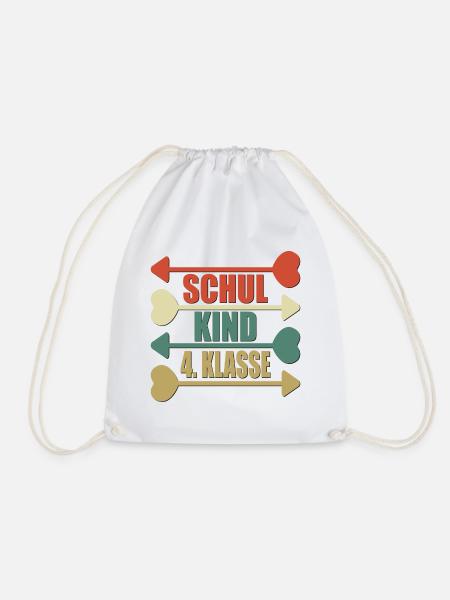 Grundschule 4. Klasse - VIERTKLÄSSLER - Turnbeutel - Weiß
