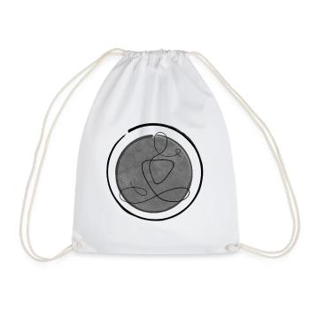 Yoga Zen Line Art Méditation Minimale - Sac de sport léger - blanc - Devant