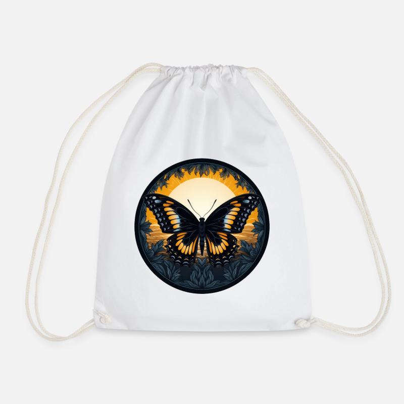 Schmetterling - Turnbeutel - Weiß
