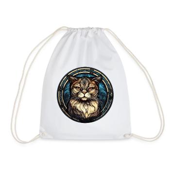 Scottish Fold Cat Breed Aquarelle Verre - Sac de sport léger - blanc - Devant