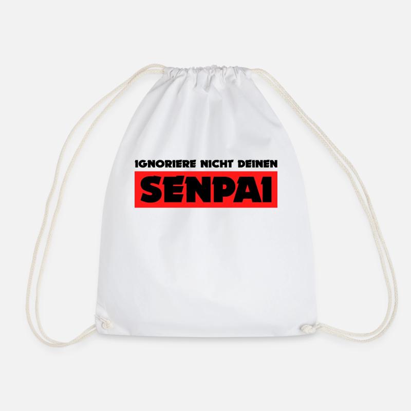 Senpai Statement Mangastyle Anime Japan Comic - Turnbeutel - Weiß