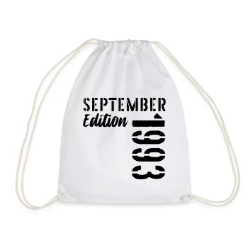 33rd birthday September 1993 - 33 years old - Drawstring Bag - white - Front