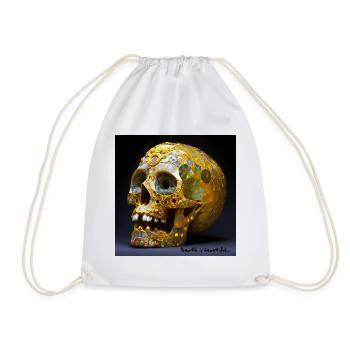 Death is beautiful 01 - Drawstring Bag - white - Front