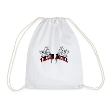 Tattoo addict - Drawstring Bag - white - Front