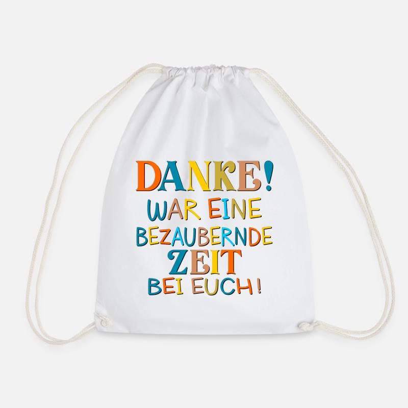 DANKESCHÖN GESCHENKE DANKE BEZAUBERNDE ZEIT - Turnbeutel - Weiß