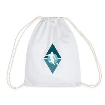Football botté - Sac de sport léger - blanc - Devant