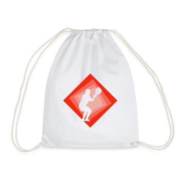 Raquette de crosse box Intercrosse - Sac de sport léger - blanc - Devant