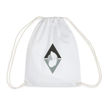 Mountain Biking Mountain Bike BMX - Drawstring Bag - white - Front