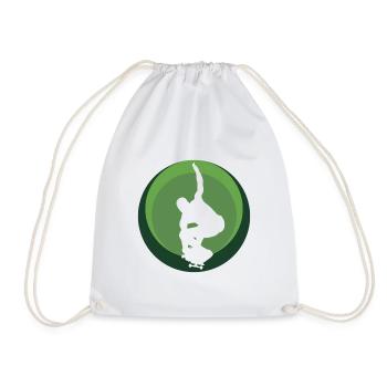 Skateboard Skateboarding Skater - Sac de sport léger - blanc - Devant