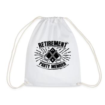 Retirement, Farewell, Retiree, Statement, Freedom - Drawstring Bag - white - Front