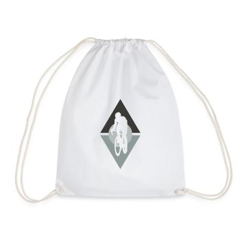 Cycling Cycling Cycling Route - Drawstring Bag - white - Front