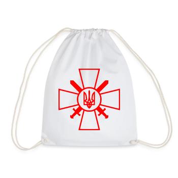 Ukraine - Drawstring Bag - white - Front