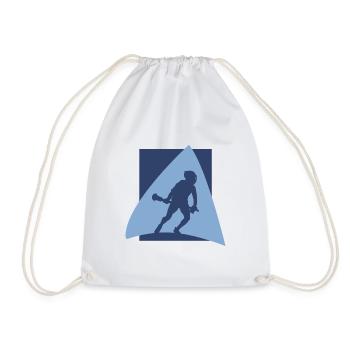 Lacrosse Racket Fogo - Drawstring Bag - white - Front
