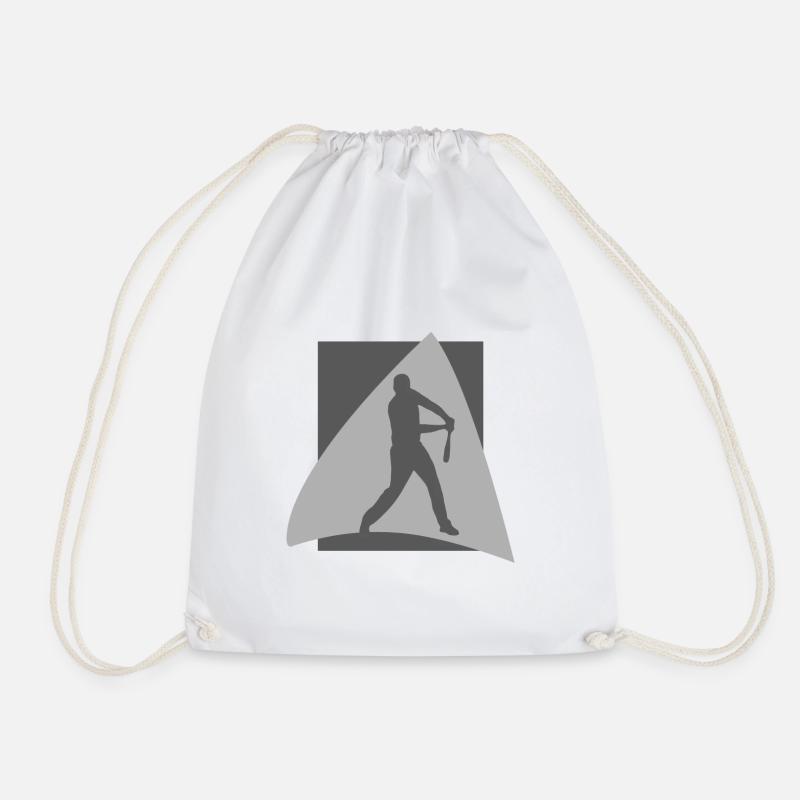 Baseballer Baseballer - Turnbeutel - Weiß