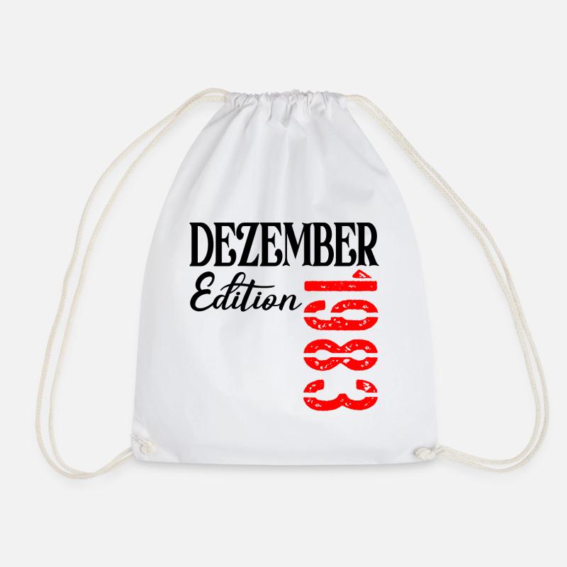 43. Geburtstag Dezember - 1983 Dreiundvierzig - Turnbeutel - Weiß