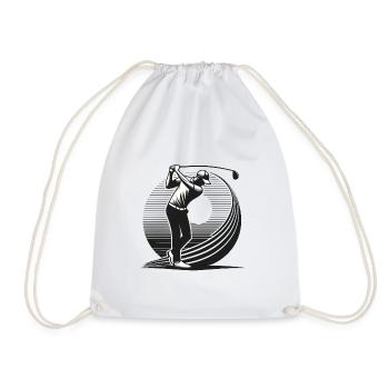 Golfer - Drawstring Bag - white - Front