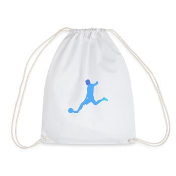 Joueur de football Joueur de football Kicker Joueur de football - Sac de sport léger - blanc - Devant
